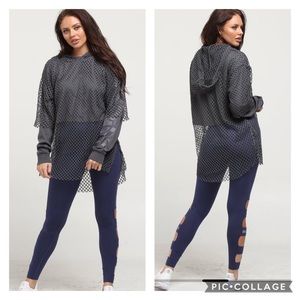 NWT Ivy Park Double Layer Mesh Hoodie